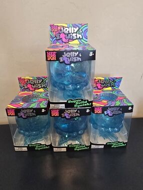 Authentic NeeDoh Jelly Squish Blue Super Solid Squish -Blue - LISTING Is For ONE